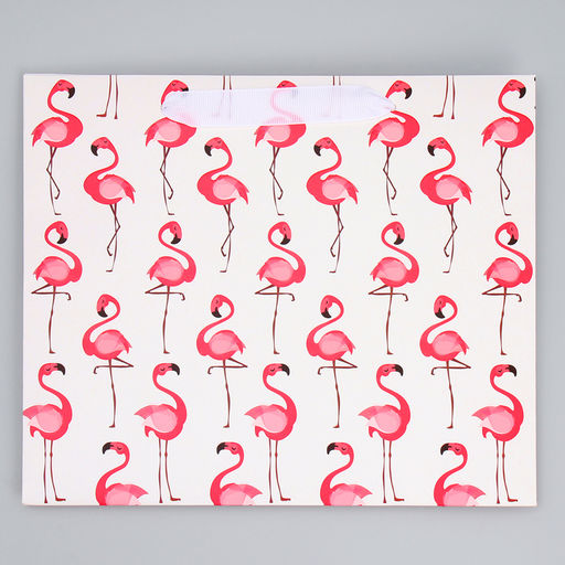 Пакет ламинированный горизонтальный Фламинго, ML 27 23 11,5 см - Дарите счастье фото 9