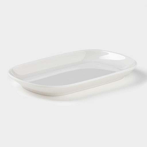 Блюдо прямоугольное «Селина», 18×11.2×1.8 см, белое