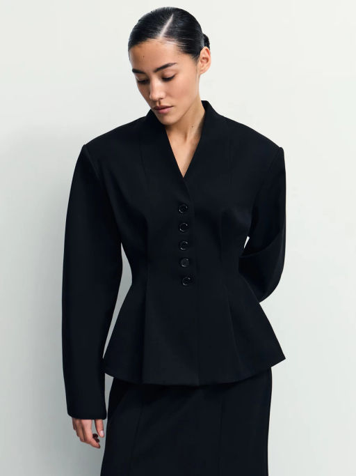 Приталенный жакет с вискозой в составе / Zarina