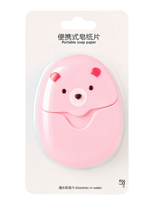 Цена за 2 шт. Дорожное мыло с ароматом розы, 50 листов