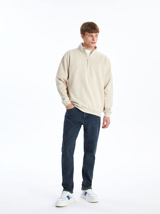 779 Regular Fit ??i Polarl? K??l?k Erkek Jean Pantolon