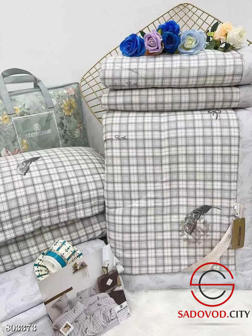 Комплект постельного белья с готовым одеялом