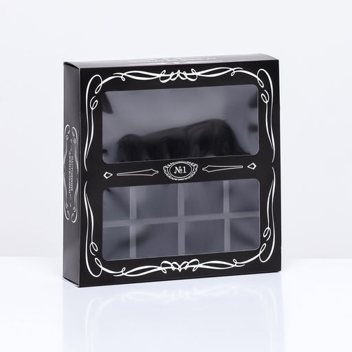 Коробка под 8 конфет + шоколад, с окном , Настоящий мужчина 17,7 х 17,8 х 3,8 см - UPAK LAND фото 2