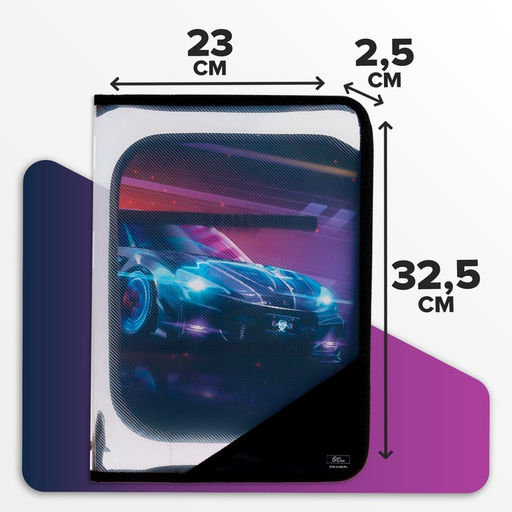 Папка для труда, А4, пластиковая, 23×32.5×2.5 см «Тачка»