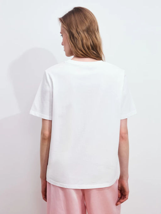 Футболка из хлопка с принтом ZR2605023411-2 / Zarina