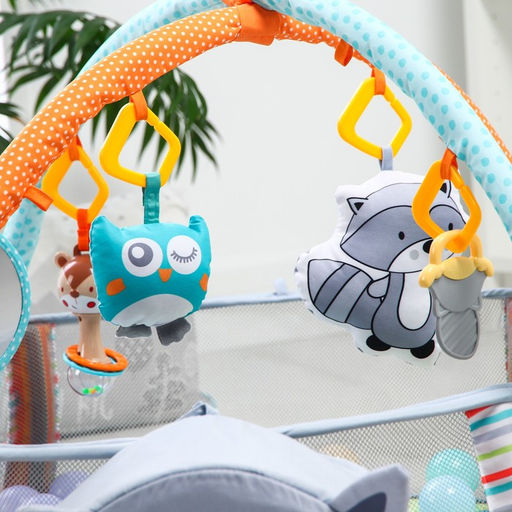 Развивающий коврик 3 в 1 Енот, 68х68 см, Крошка Я  фото 4