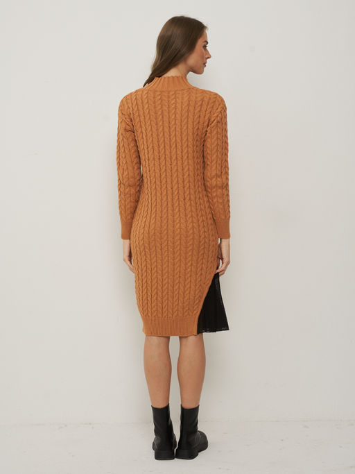 Платье женское 5212-2478. 50437/С12 карамель/чёрный