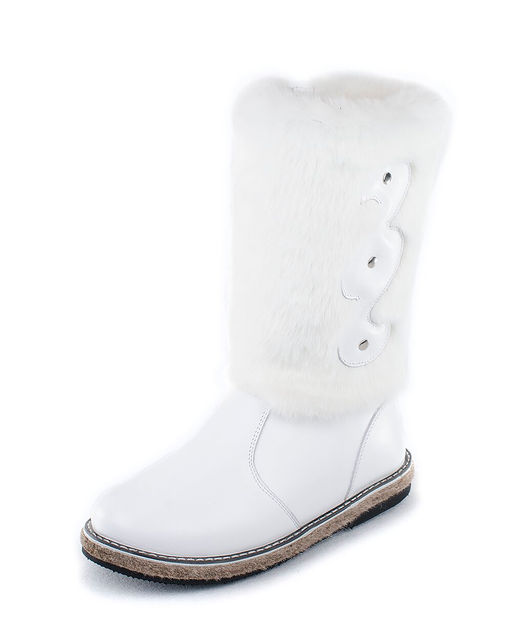 Унты женские на войлочной подошве., Белые.Молния