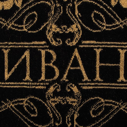 Полотенце махровое «Этель. Иван», 50×90 см, 100% хлопок, 420 г/м², чёрное