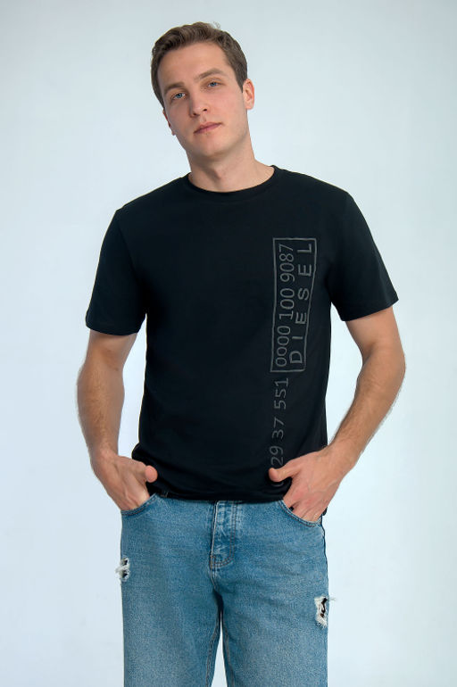 Арт. 67119 Футболка мужская 48-56 (5 шт) Цвет:черный - Идеал фото 2