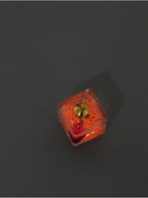 Цена за 5 шт. Подвеска для творчества акрил «Цветок в кубе», светится в темноте, 1.6×1.6×1.8 см, МИКС