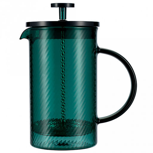 Френч-пресс стеклянный корпус Franco 0,6л, д9см, h19см, боросиликатное стекло, крышка/пресс из нержавеющей стали, зеленый, цветная коробка, Regent (Китай) - Домашняя мода фото 2