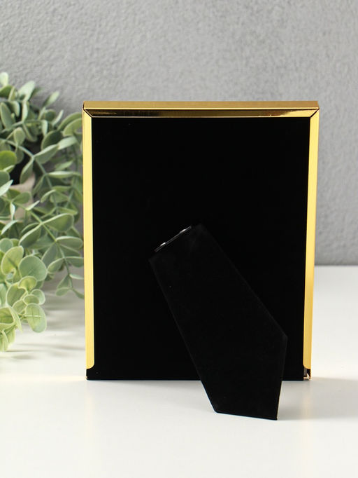 Фоторамка для фото 10×15 см «Зебра», золото гальваника, металл, 1.7×14.2×19.3 см