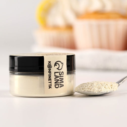 Глиттер кандурин Кремовый для десертов и напитков, водорастворимый, 5 г. - KONFINETTA фото 5