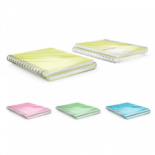 Цена за 12 шт. Тетрадь общая ученическая на спирали ErichKrause Neon, А4, 120 листов, клетка, ламинация глянцевая, структурное тиснение лён  фото 8