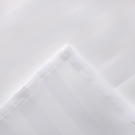 Штора в ванную «Этель. Полоска», 180×200 см, белая