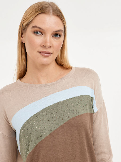 джемпер женский прямого кроя со спущенной линией плеча - Glenfield фото 6