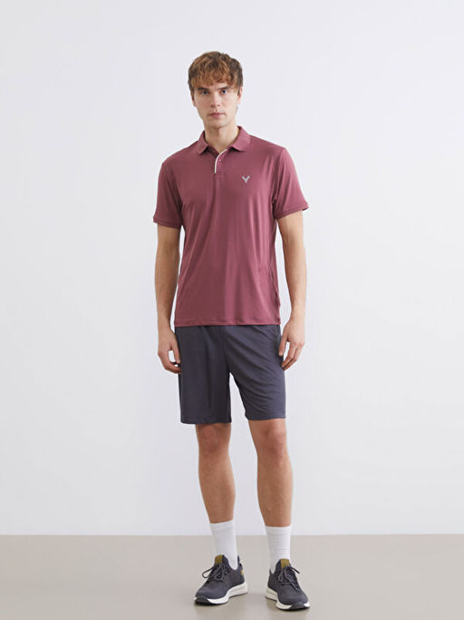 Polo Yaka Nak??l? Erkek Spor Ti??rt