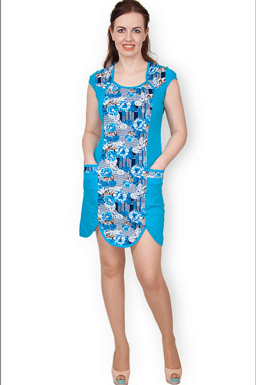 Туника трикотажная с карманами (189-3)