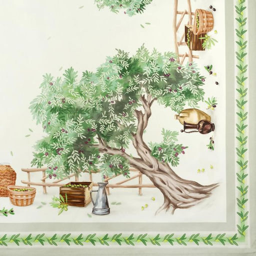 Набор кухонный «Этель» Olivia, скатерть 180×145 см +/- 3 см, салфетки 40×40 см - 8 шт., 100% хлопок