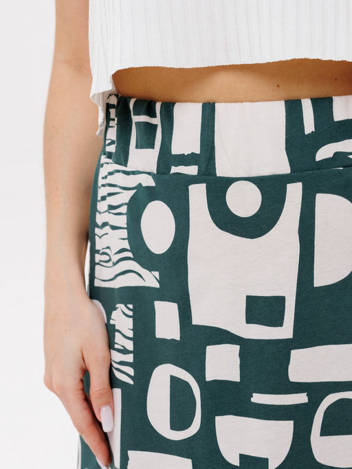 Юбка женская Ю-13 (кулирка) Темно-зеленая - Elenatex фото 7