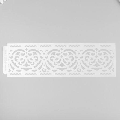 Трафарет для творчества бордюрный «Узор с сердцами», пластик, 40×12 см
