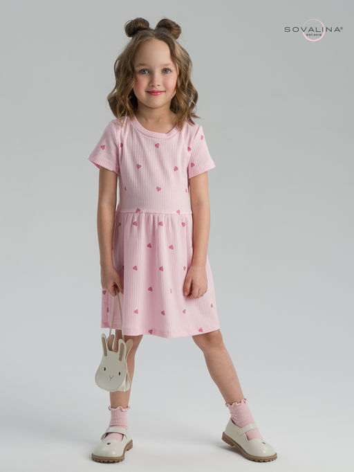 Платье Лето лапша сердца на розе - Sovalina фото 6