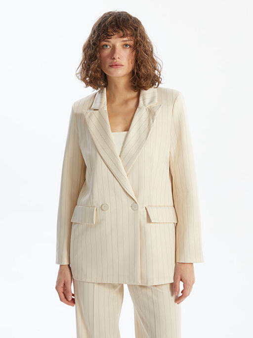 ?izgili Kad?n Blazer Ceket