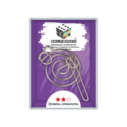 DELFBRICK DLM-29 Головоломка металлическая 1 шт Спираль 4 элемент