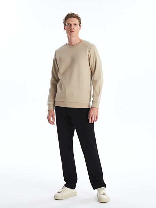 Bisiklet Yaka Uzun Kollu Erkek Sweatshirt - Waikiki фото 3