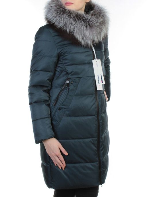 352 DK. GRAY Пальто зимнее с чернобуркой OMMEITT