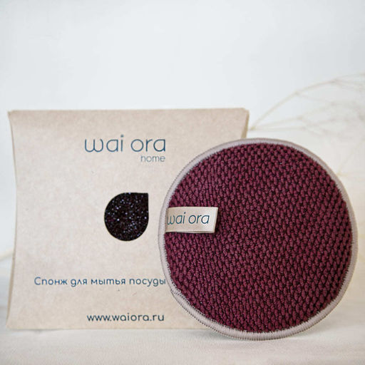 Спонж для мытья посуды Sparkle (Рубиновый) - Wai ora фото 8