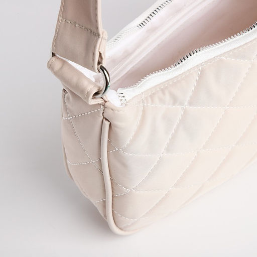 Сумка-багет на молнии, цвет бежевый - Simaland фото 5