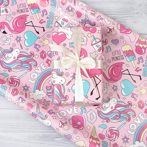 Набор упаковочной бумаги глянцевая Нежность 50 70 см ,2 листа - UPAK LAND фото 6