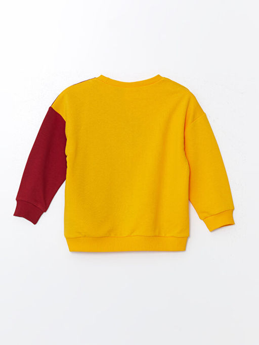 Bisiklet Yaka Galatasaray Bask?l? Erkek Bebek Sweatshirt ve E?ofman Alt 2li Tak?m - Waikiki фото 3