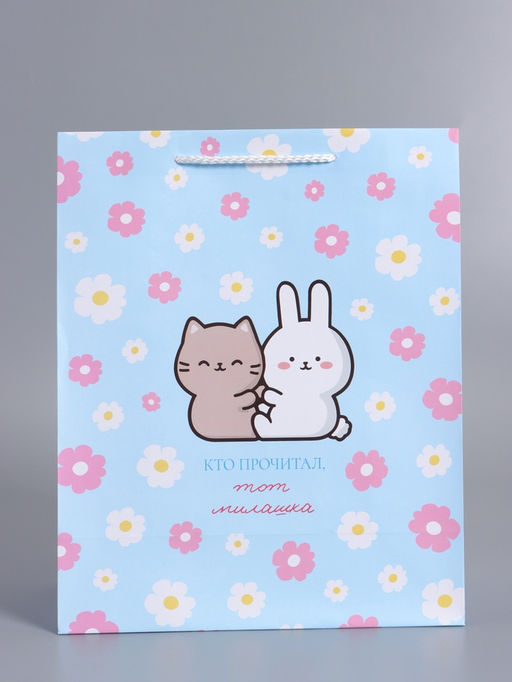 Пакет подарочный ламинированный «Милашка», 26×12×32 см