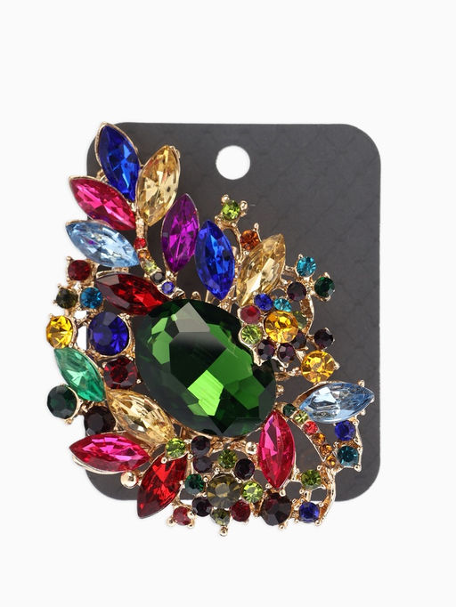 Брошь «Императрица. Орден», цветная в золоте