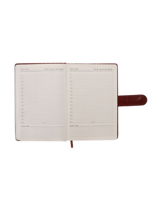 Ежедневник недатированный А5, 112 листов, в линейку, с ручкой, подарочная коробка, коричневый - Simaland фото 13