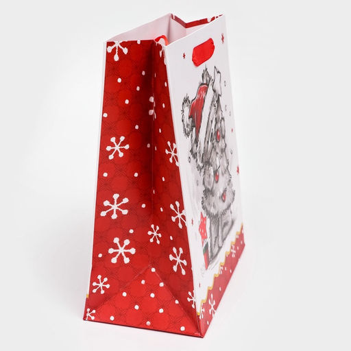 Цена за 2 шт. Пакет подарочный новогодний ламинированный Обнимашки,18?23?10 см