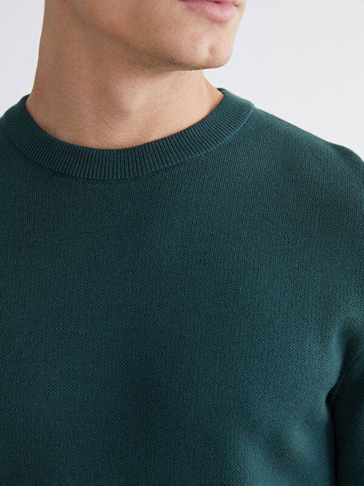 Bisiklet Yaka Erkek Triko Kazak