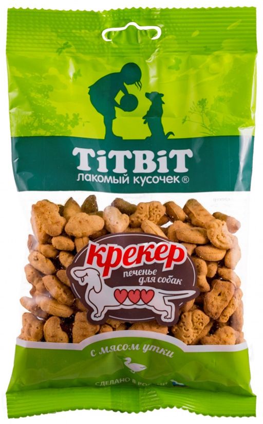 Титбит Крекер с мясом утки 100 г. 1/40 4690538013830