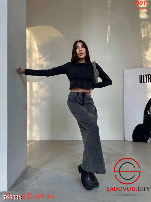 Женская юбка варёнка длинная - Bruno фото 2