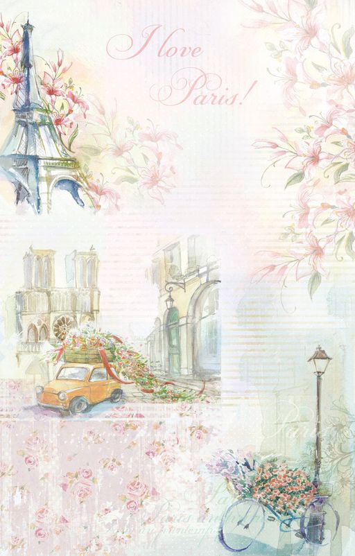 Love2art бумага рисовая KPR/R 32 x 22 см СК/Распродажа 0067 Париж