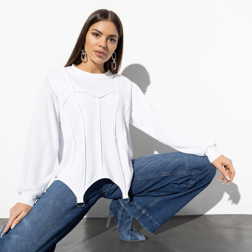 Свитшот Согласна на большее (вайт) - Charutti фото 6