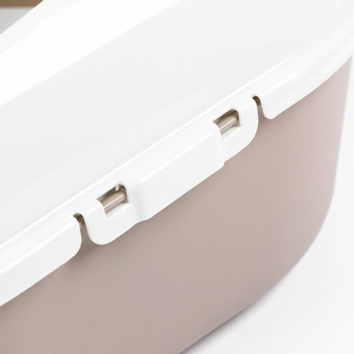 Лоток для кошек с сеткой и бортом Космо 51,9 x37,8 x 21,3 см, коричневый - Simaland фото 4