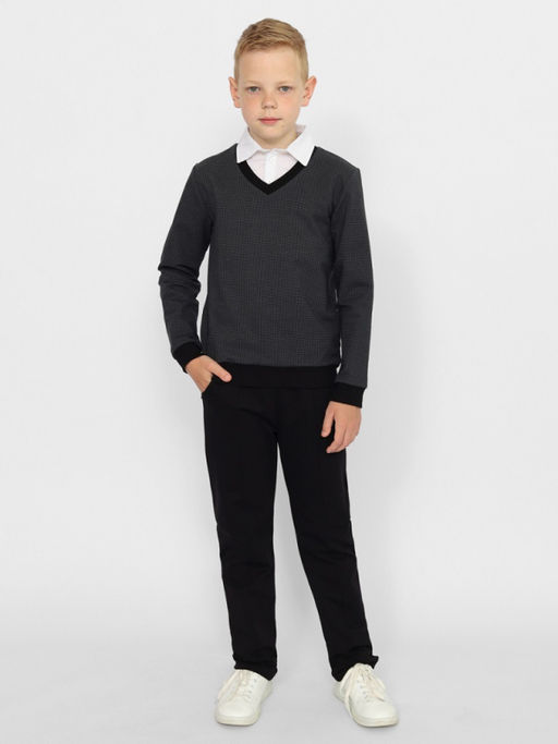 CWJB 63621-23 Джемпер для мальчика,серый