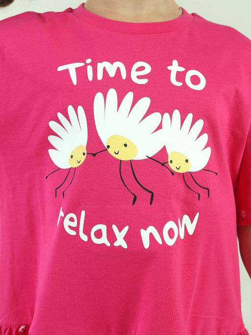 CRB wear / CWKG 63935-46 Платье для девочки,фуксия  фото 3