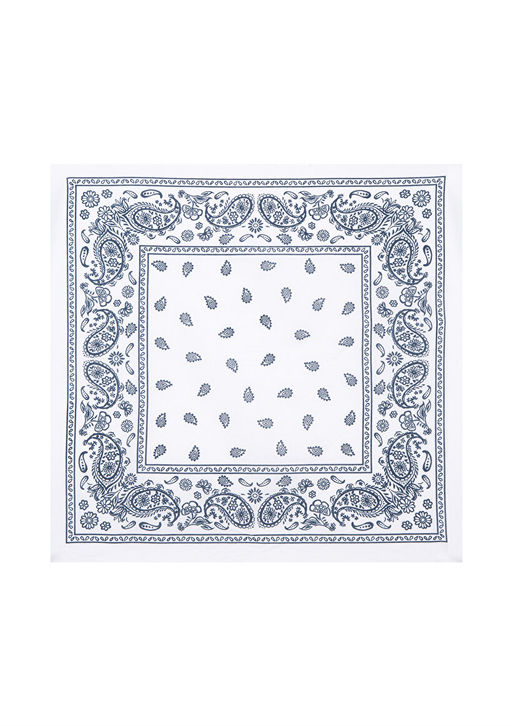 Beyaz Bandana - Mavi фото 4