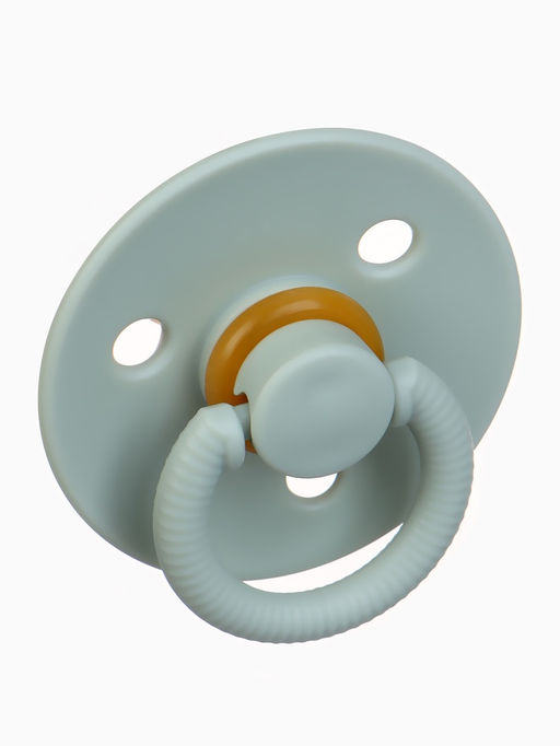 Соски-пустышки, от 3 мес., латекс, классические, в контейнере, набор из 2 шт., зелёный/серый, M&B