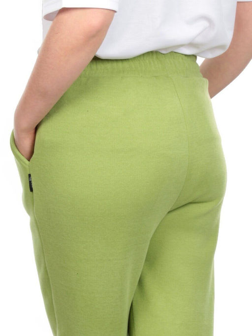 07 GREEN Брюки спортивные женские на флисе (100% хлопок) 7986